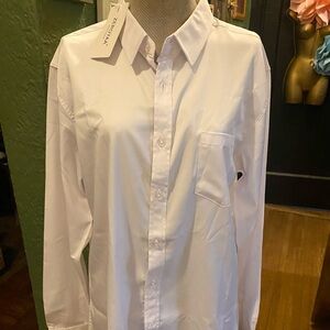 Zadig & Voltaire Men's Classic White Button-Down Shirt